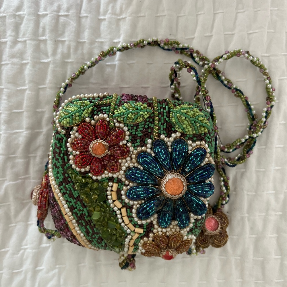 Mary Frances Vintage Beaded Floral Women's Bag